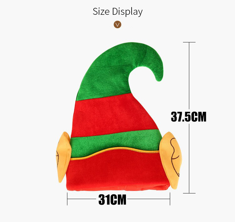 New high-quality  hot sale cute hat Christmas tree shape hat Christmas holiday party dance dress up clown for Christmas home dec