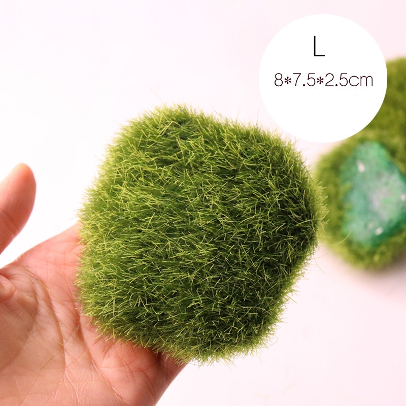 Artificial Moss Ball Moss Rocks Artificial Moss Stone For Fairy Gardens Terrarium Miniatures Fairy House