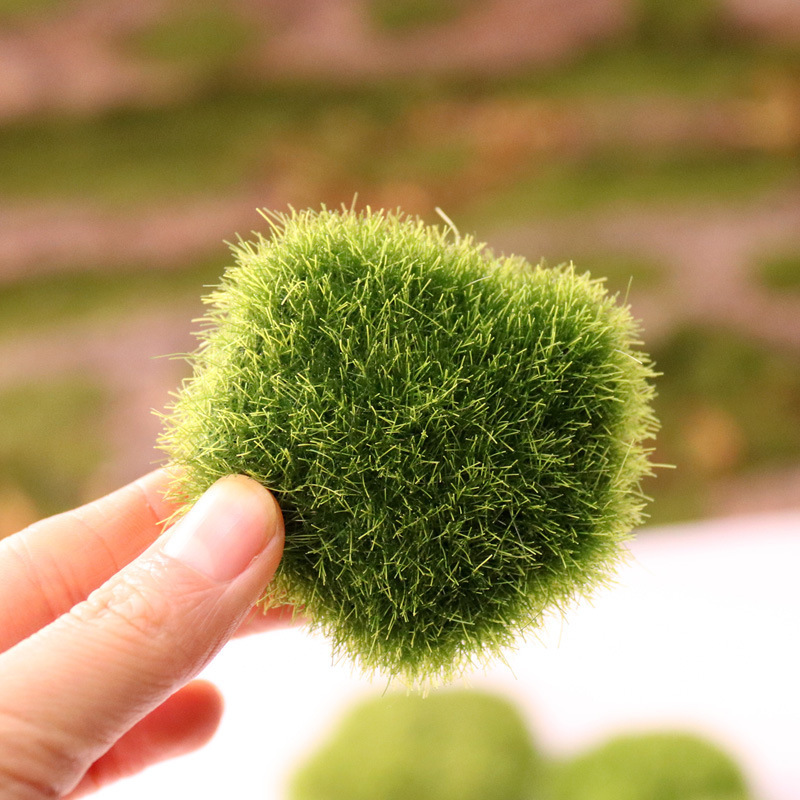 Artificial Moss Ball Moss Rocks Artificial Moss Stone For Fairy Gardens Terrarium Miniatures Fairy House