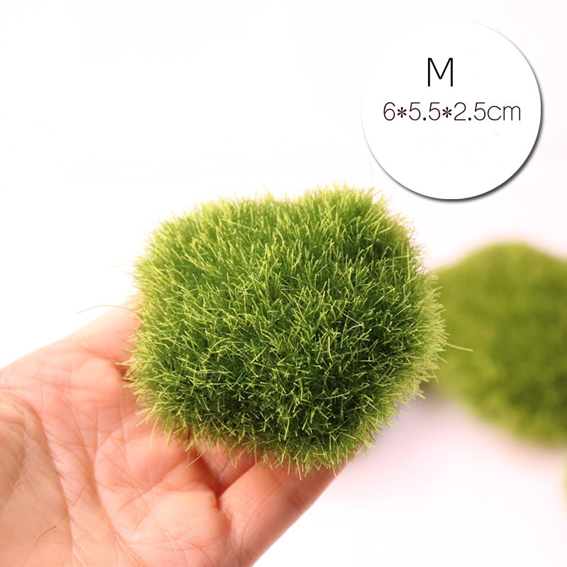 Artificial Moss Ball Moss Rocks Artificial Moss Stone For Fairy Gardens Terrarium Miniatures Fairy House