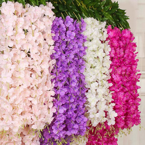 fast shipping Wedding Arch Hanging Decorative vine Wisteria hanging flowers for wedding artificial