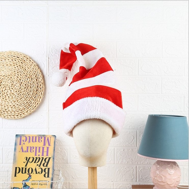 New Santa hat Creative Elf shape hat Holiday party dance dress up clown hat plush Christmas decorative