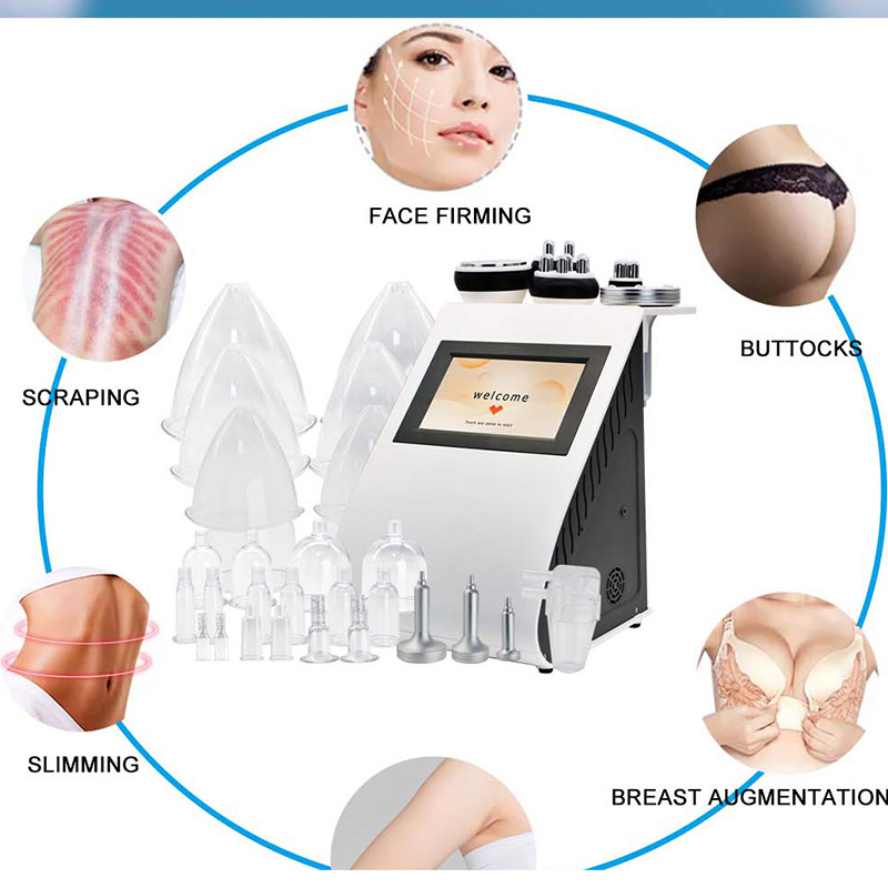 5 In 1 Vacuum Therapy Slimming Body Shaping Machine Buttock Lifting Breast Enlargement Bbl Vacuum Cupping Massage Machine 2024