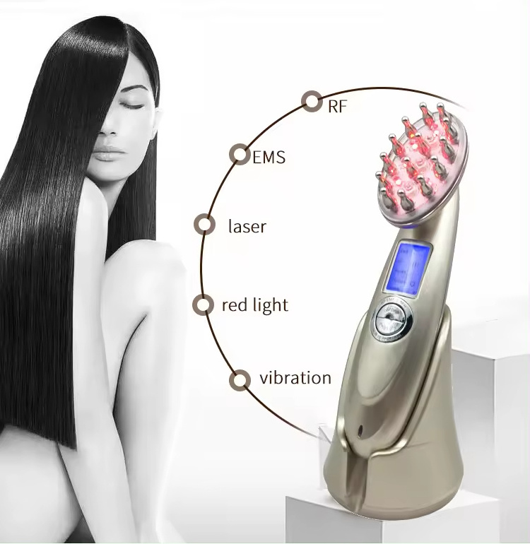 Micro Current Electric Hair Growth Comb  Vibration Scalp Massage Devices For Hair Growth