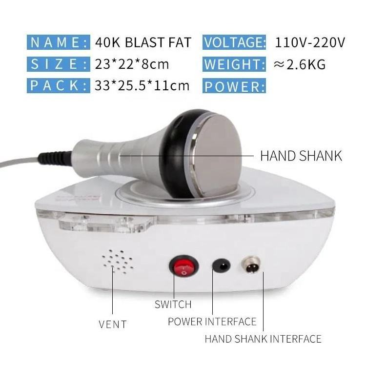 Portable Body Sculpting Equipment Skin Tightening Cellulite Reduction Fat Burning 40K Ultrasound Cavitation Slimming Machine