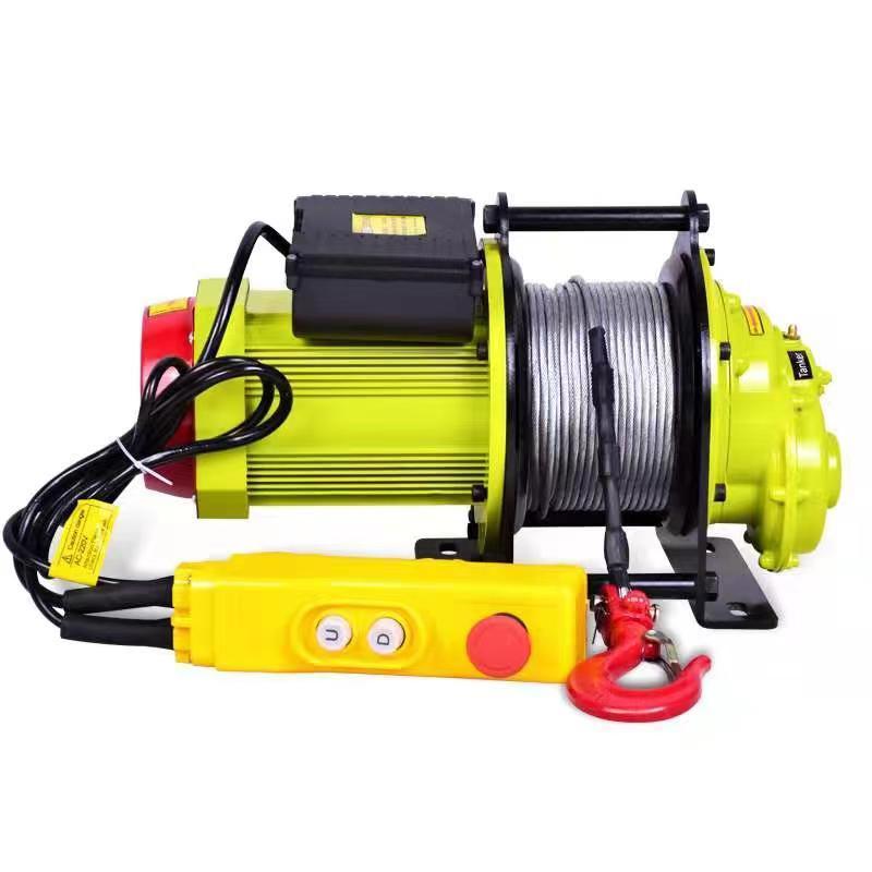 400kg 500kg 600kg Mini small PA Electric Motor Wire Rope Lift hoist with Emergency stop fast electric cable hoist