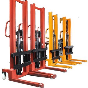 3 ton Hydraulic Manual Pallet Stacker forklift crane 1 ton hand operated forklifts hand pallet stacker hand crank forklift