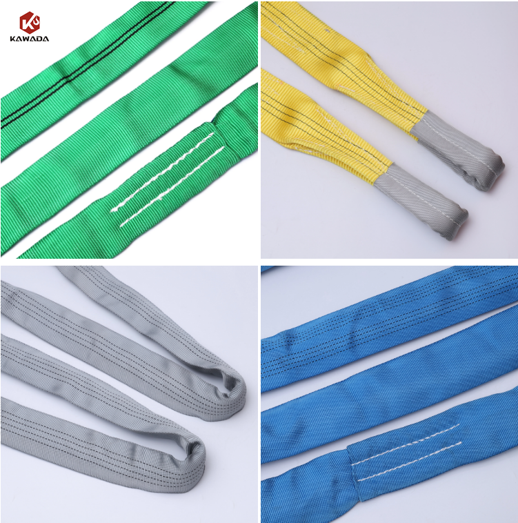 heavy duty lifting sling 2t 2m 2000kg polyester webbing sling lifting belt