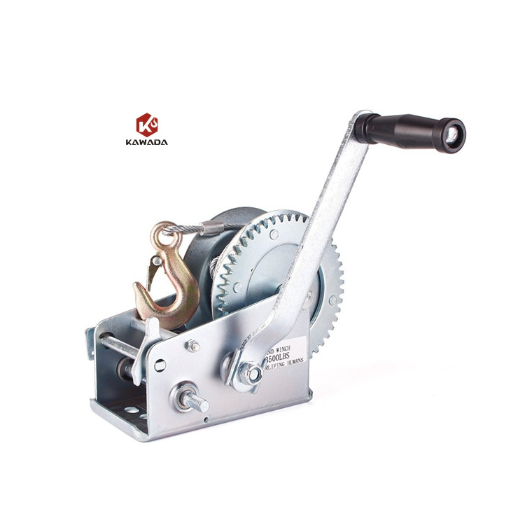 200kg 500kg 2600 lbs hand operate belt stainless hand winch