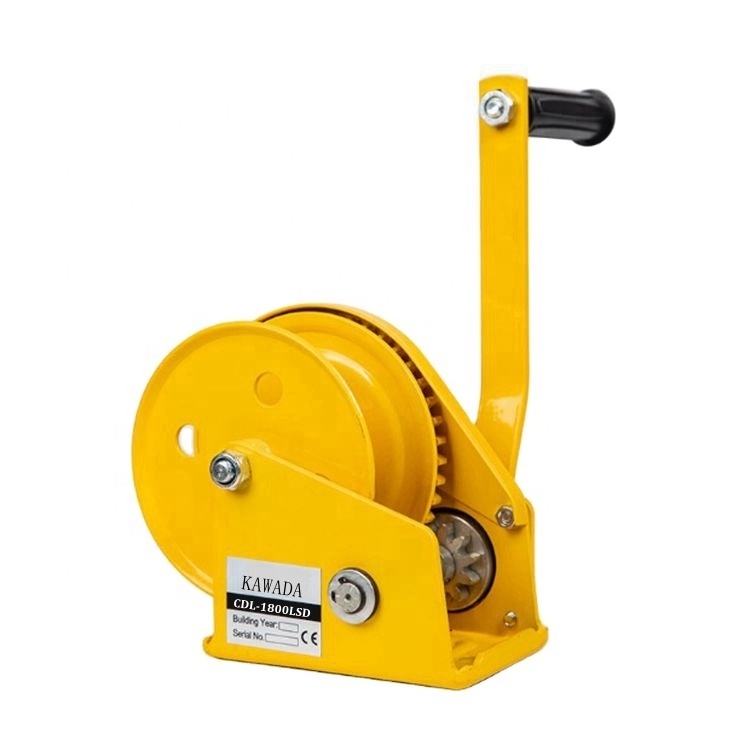 2600lbs 1200lbs 1800lbs elevator 4500lbs hand capstan winch hoist  hand winch yellow with ISO9001 and  factory price