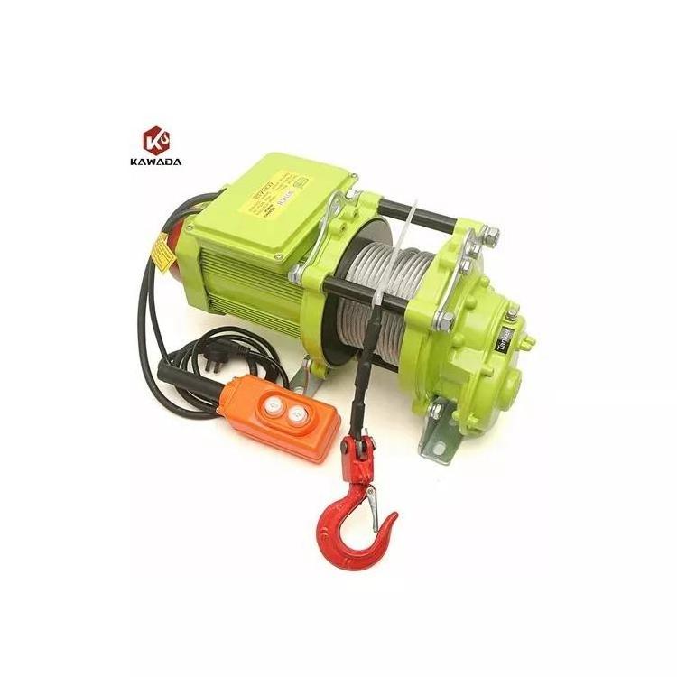 400kg 500kg 600kg Mini small PA Electric Motor Wire Rope Lift hoist with Emergency stop fast electric cable hoist