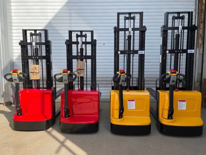 New arrivals 110v 220v 1ton 1.5ton 2.5m 3.5m 1.5m long fork lifting forklift pallet truck small battery electric forklift