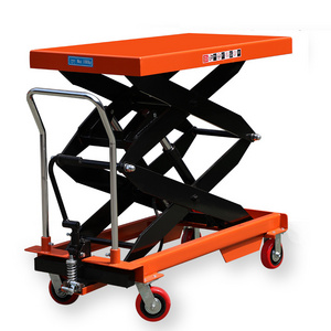 Hand Manual Hydraulic 200kg 250 Kg 500kg Single Stage Scissor Lifts Platform scissor lift platform price