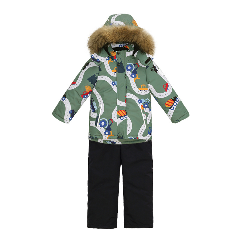 Kids Ski Suit Outdoor Sport Custom Winter WearWaterproof Full Body Warm Children Sportswear Customized Logo 100% Polyester