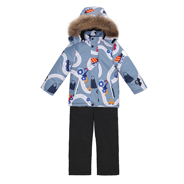 Kids Ski Suit Outdoor Sport Custom Winter WearWaterproof Full Body Warm Children Sportswear Customized Logo 100% Polyester