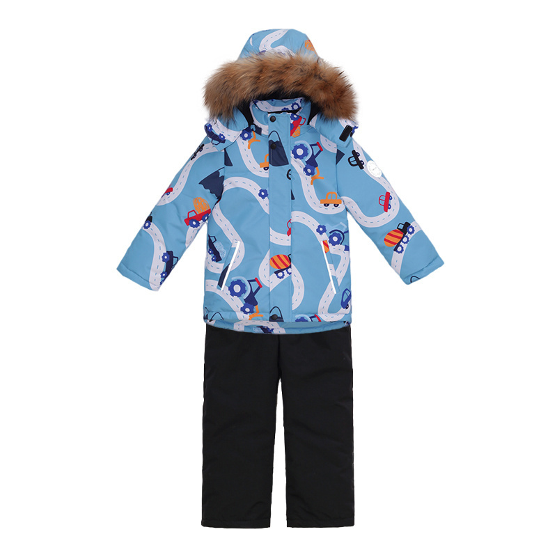 Kids Ski Suit Outdoor Sport Custom Winter WearWaterproof Full Body Warm Children Sportswear Customized Logo 100% Polyester