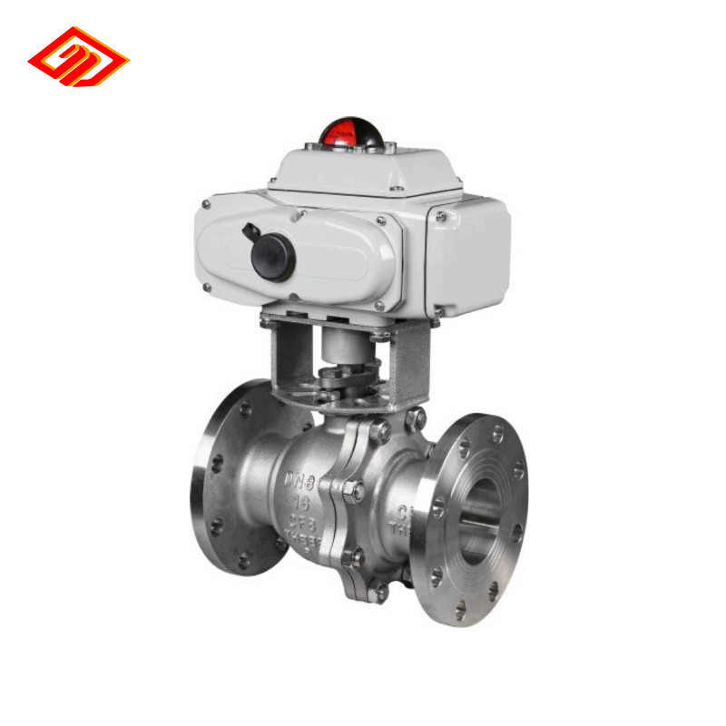 stainless steel motorized 3 way 2 way motorized ball valve electric actuator stainless steel ball valve