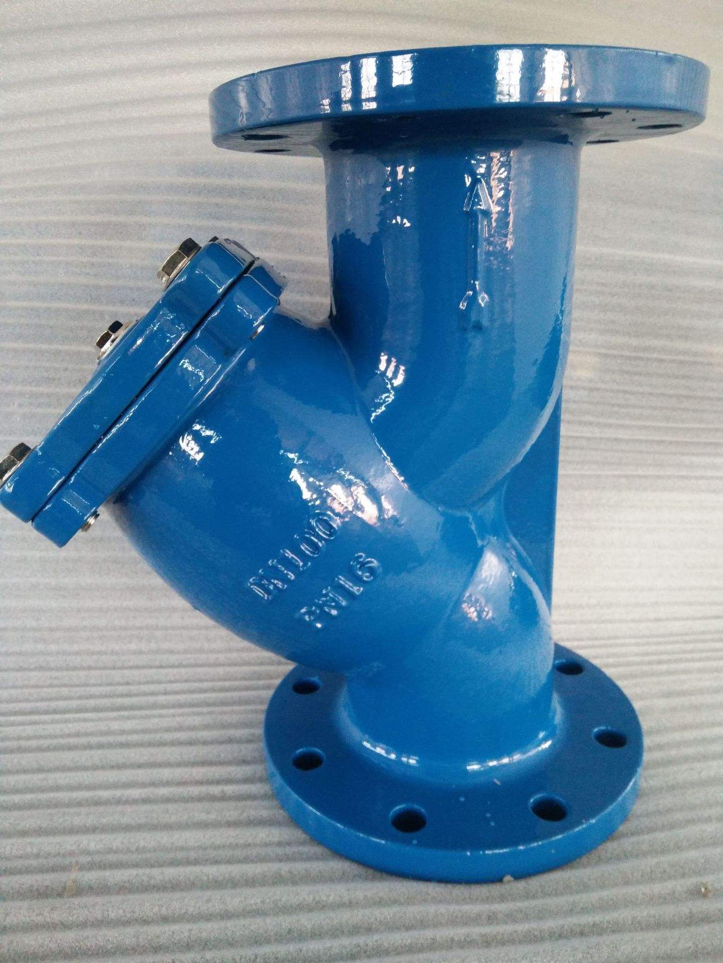 Ductile iron cast steel stainless steel flange and threaded end Y type strainer for water steam and oil use