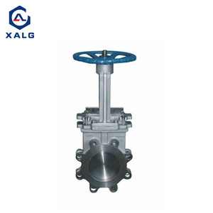 14" WCB CF8 CF8M cast iron wafer knife gate valve slide gate valve manual knife gate valve DN350 PN 10