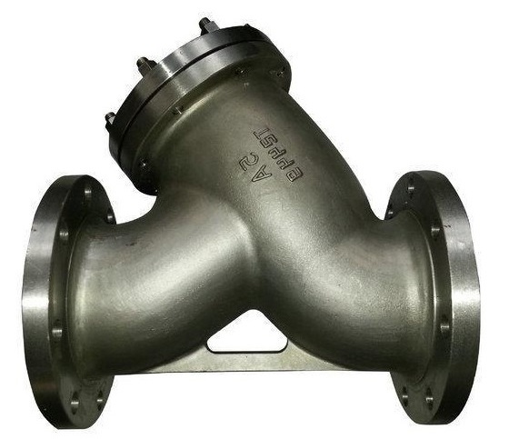 Ductile iron cast steel stainless steel flange and threaded end Y type strainer for water steam and oil use