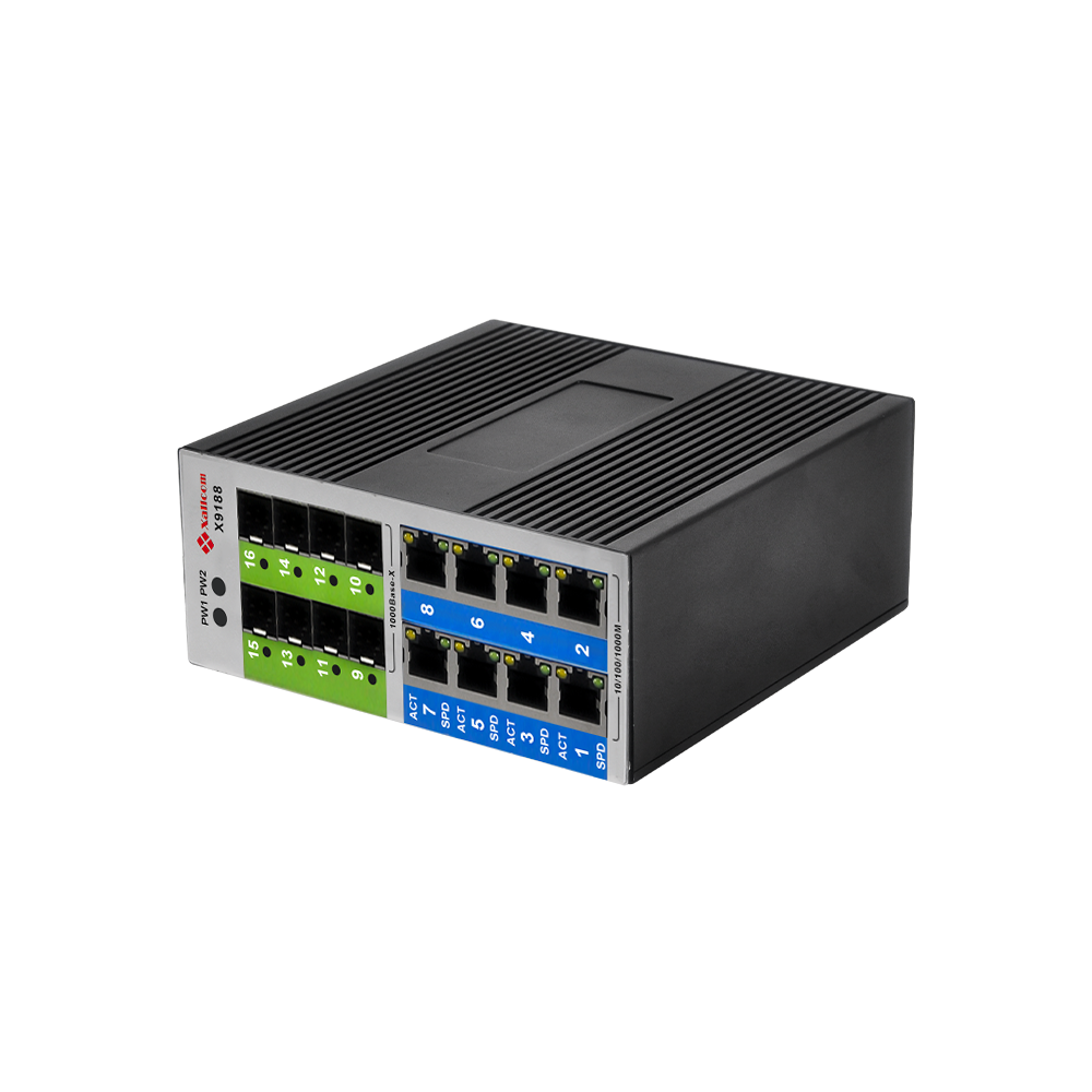 8* GE SFP  +8* GE RJ45 PoE+ Outdoor Industrial Network Switch