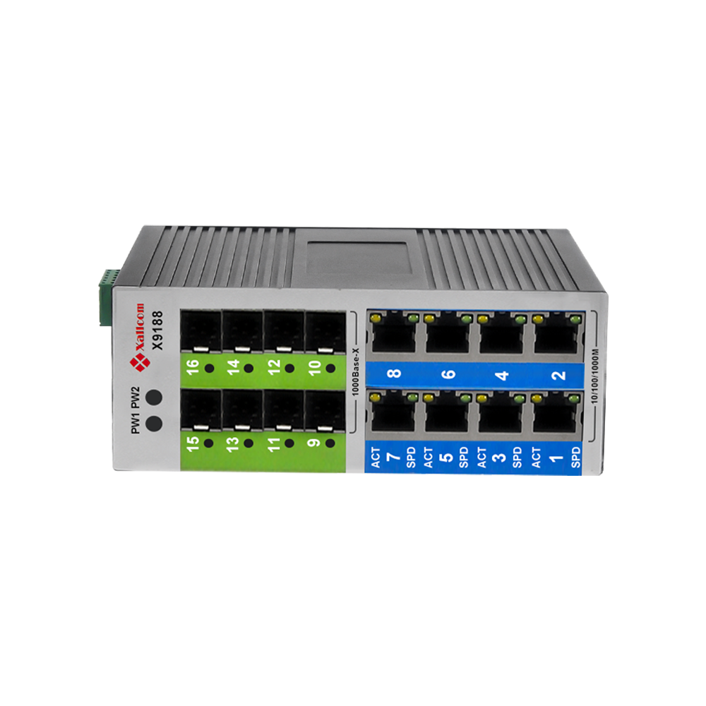 8* GE SFP  +8* GE RJ45 PoE+ Outdoor Industrial Network Switch