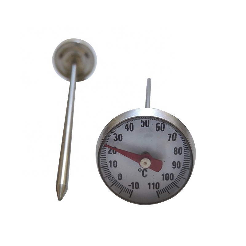 Pocket Temperature Calibrator Tea Metal Thermometer With Plastic Cover