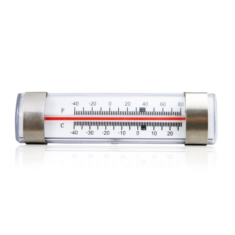 F and C Instant Read Rectangular Refrigerator Freezeral Thermometer