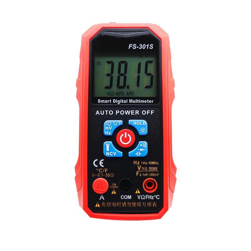 FS-301C Full Function Rechargeable Digital Multimeter 1000V 10A Over Range Protection Multimeter