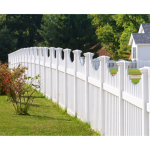 Wholesale PVC Vinyl Fence Panels Outdoor Garden Cheap 6x8 Size Privacy Balustrades Handrails White Fencing Trellis Gates