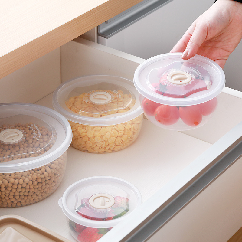 Refrigerator storage box Household food grade crisper kitchen fruit vegetable egg freezer sealed box with lid