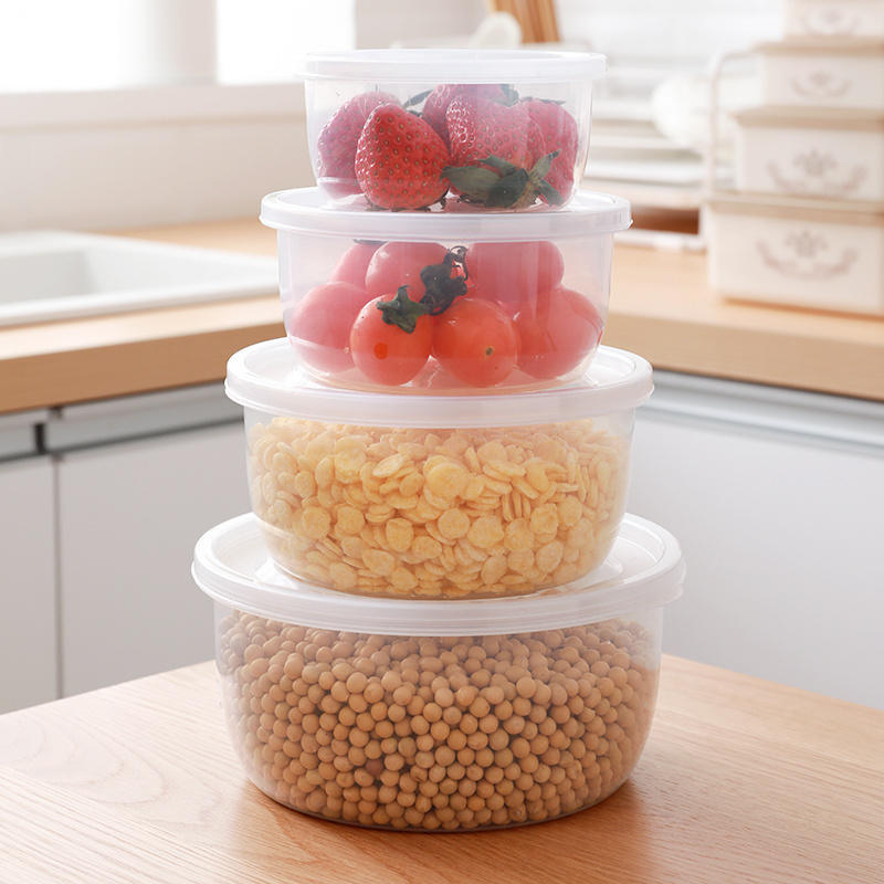 Refrigerator storage box Household food grade crisper kitchen fruit vegetable egg freezer sealed box with lid