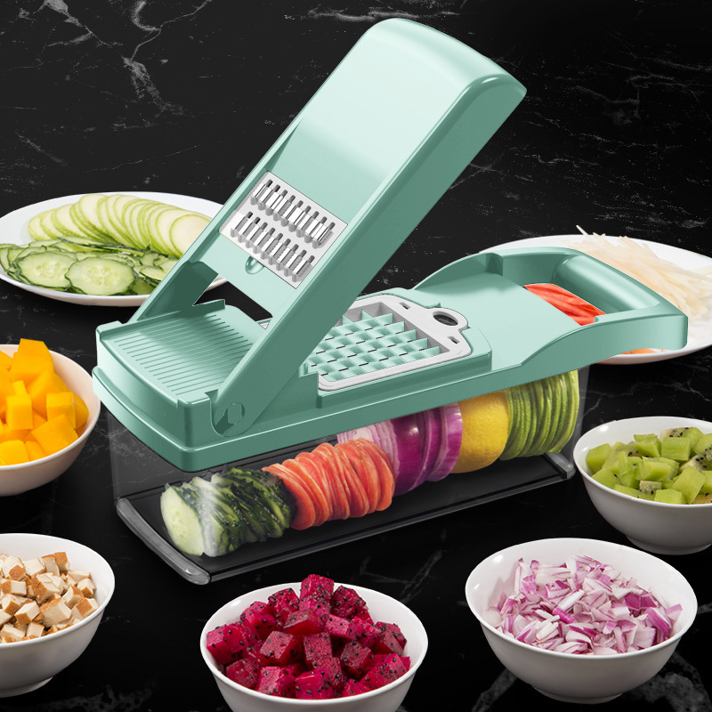 Pro Onion Chopper Multifunctional 12 in 1 Food Chopper Kitchen Vegetable Slicer Dicer Cutter Veggie Chopper