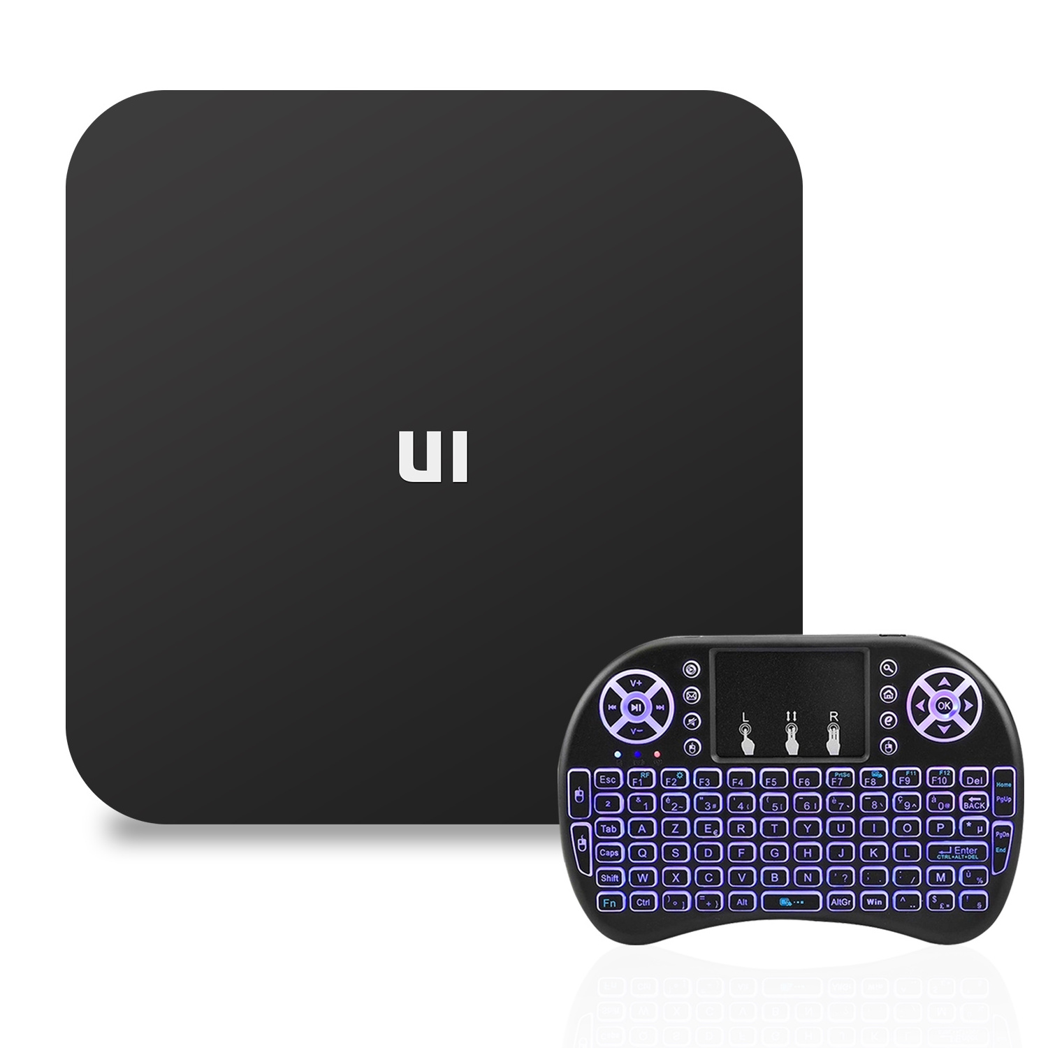 Set Top Box U1 S905W Quad Core 4K Blue Android 9.1 Tv Box DDR3 2+16GB TV Box Android