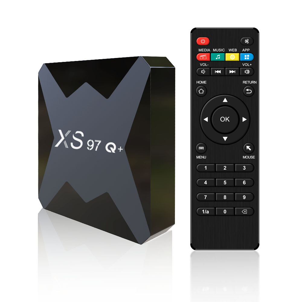 Set Top Box android 10.0 xs97q+ 8K HD H96MAX Dual Wifi 100M Tv iptv box fully loaded ip tv box with internet