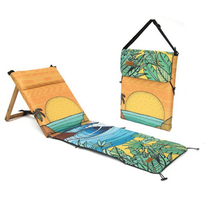 New design Portable Folding Beach Mat Chair Adjustable Beach Lounger Chair