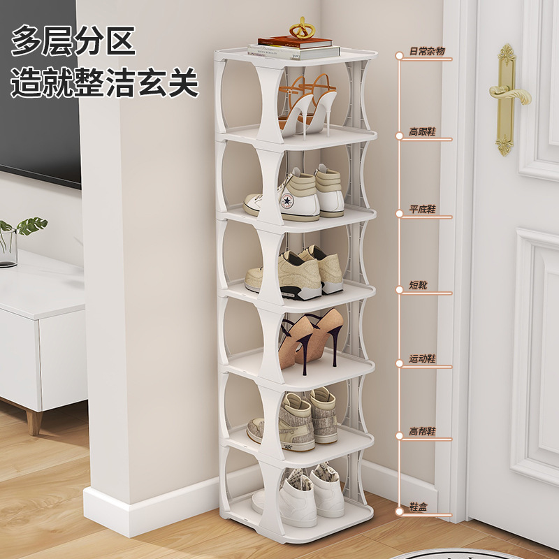 custom 9-Tier Shoe Rack Entryway Tower Vertical Shoe Organizer Wooden Shoe Storage Stand