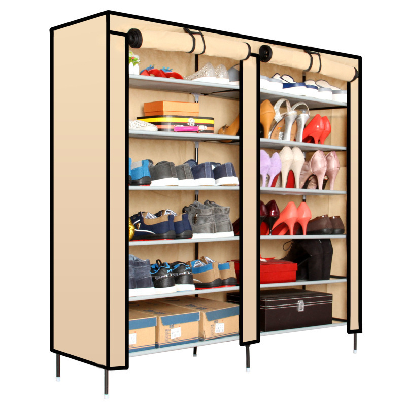 FF316 4/5/6/8 layer standing Shoe cabinet Household storage shoe cabinet cloth art shoe rack