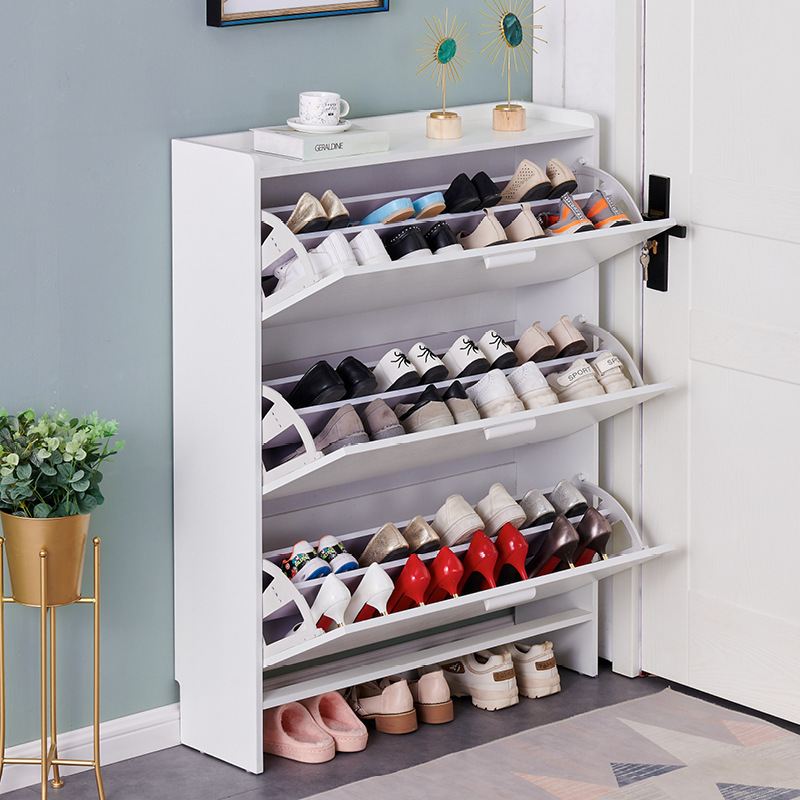 Golden Supplier Shoe Rack Cabinet Wooden Modern China Wholesale Mirror Shoe Cabinet Sliding Door Shoe Cabinet