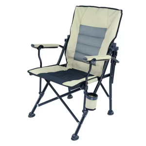 Outdoor Folding Chair With Armrests Adjustable Cotton Portable Fishing Camping Beach Chairs High Quality Camping Chair