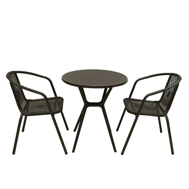 Outdoor furniture leisure table and chairs patio lounge table set rattan design garden furniture sets