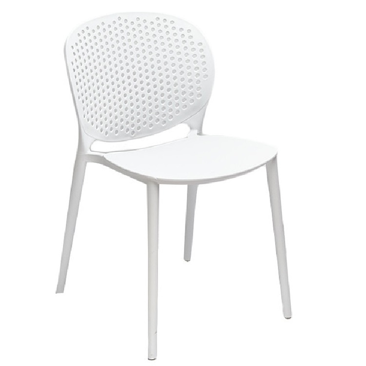 Italian supernatural Yi stackable hole back Polypropylene plastic dining chair restaurant PP chair