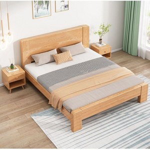 Wood Bedroom Set Furniture Frame Room Double Modern Queen Size Bed