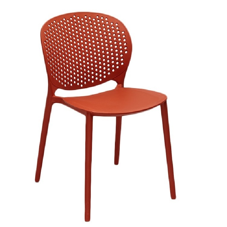 Italian supernatural Yi stackable hole back Polypropylene plastic dining chair restaurant PP chair