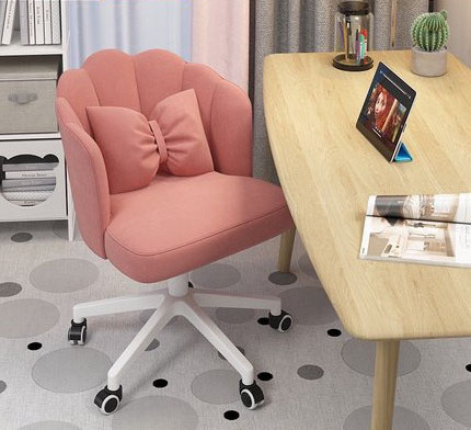 Home comfortable sedentary lounge chair lift swivel chair desk backrest girl cute dormitory bedroom computer chair