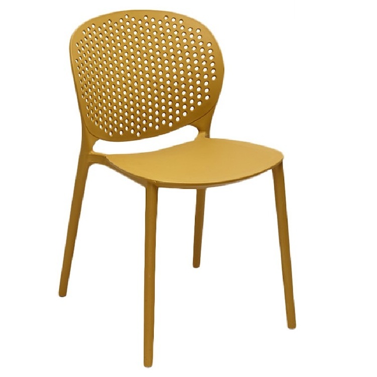 Italian supernatural Yi stackable hole back Polypropylene plastic dining chair restaurant PP chair