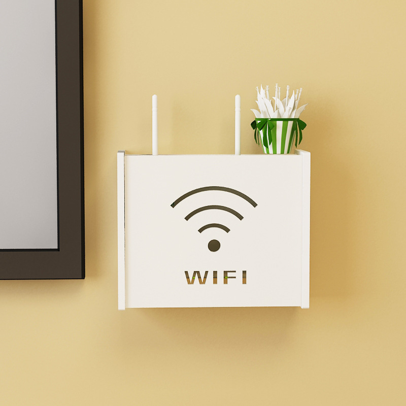 High Quality Minimalist Style Wifi Storage Box Home Organizer Wall Mounted Wifi Router Stand