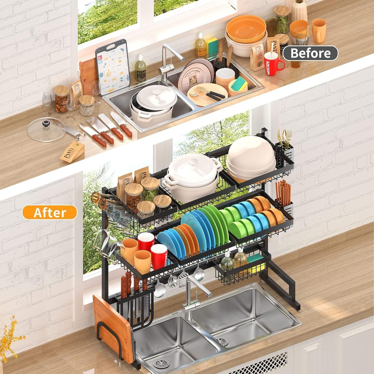 Kitchen Storage Countertop Organization (34