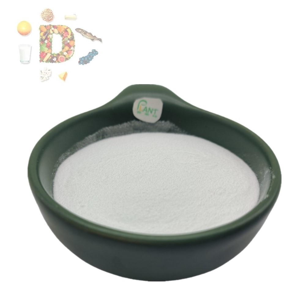 High Quality Food Grade Vitamin D3 Bulk Powder 100000iu/g 500000IU VD3 Cholecalciferol powder Water Soluble