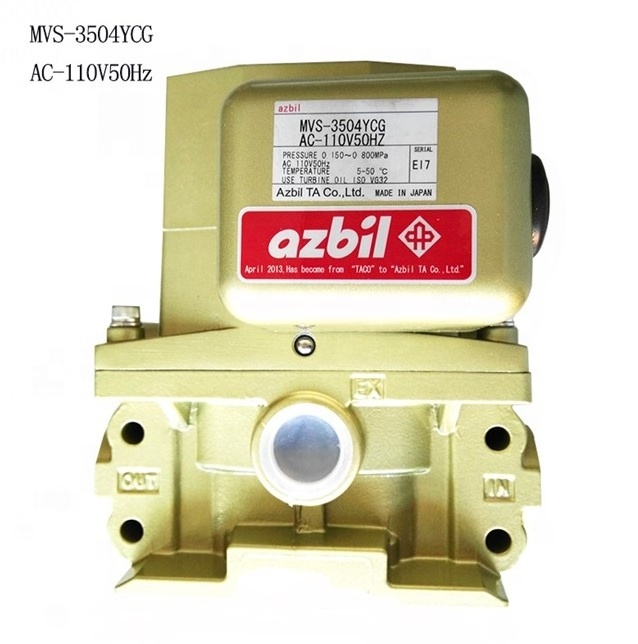 Japan TACO Azbil Pucher Punching Machine Parts Pneumatic Dual Double Solenoid Safety Valve MVS-3506JYCG 110V